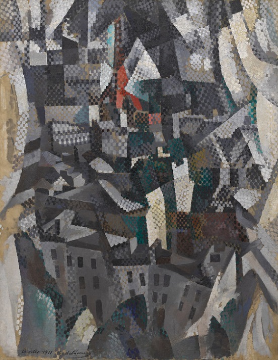 「都市」（1911年）ロベール・ドローネー