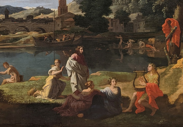 「オルフェウスとエウリュディケのいる風景（detail）」（1648年）ニコラ・プッサン