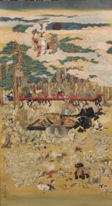 「武四郎涅槃図（北海道人樹下午睡図）」（1886年）河鍋暁斎