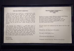 「ブループリント・ドローイング」（1990年）　※「キース・へリング展」より