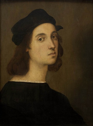 「自画像」（1506年）ラファエロ・サンティ