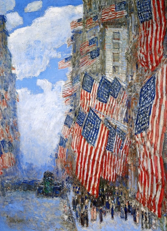「1916年7月4日（独立記念日）」（1916年）フレデリック・チャイルド・ハッサム