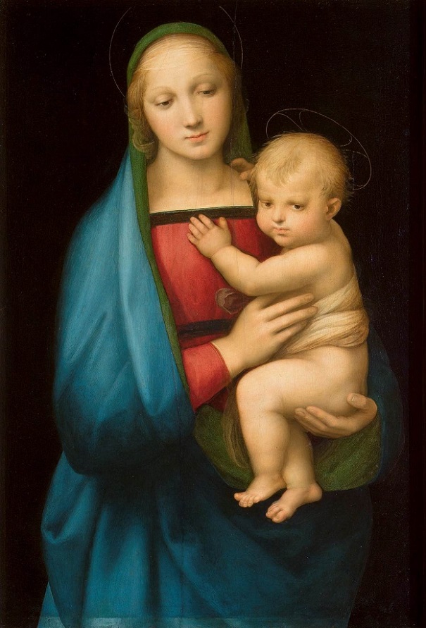 「大公の聖母」（1506年頃）ラファエロ・サンティ