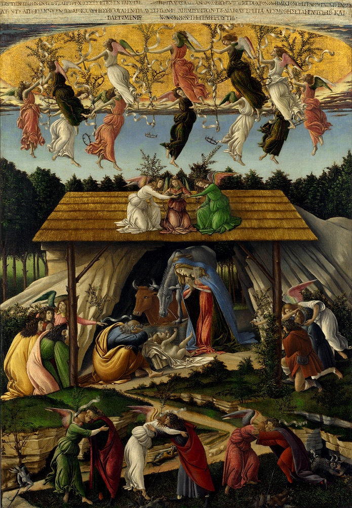 「神秘の降誕（Mystic Nativity）」（1500‐1501年頃）サンドロ・ボッティチェリ