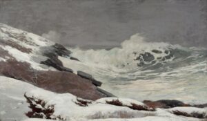 「冬の海岸」（1892年）ウィンスロー・ホーマー