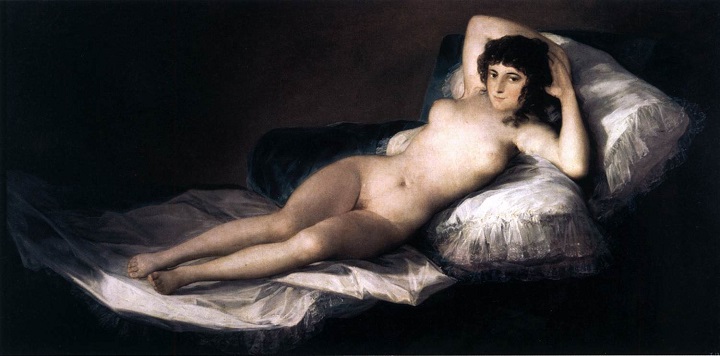 「裸のマハ」（1799-1800年）フランシスコ・デ・ゴヤ