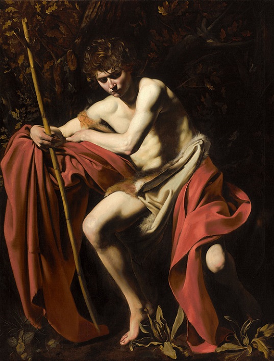 「洗礼者聖ヨハネ」（1604年）カラヴァッジョ