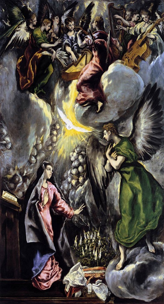 「受胎告知（The Annunciation）」（1596‐1600年頃）エル・グレコ