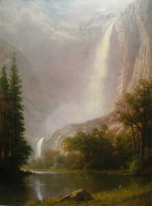 「ヨセミテ滝」（1865‐1870年頃）アルバート・ビアスタット