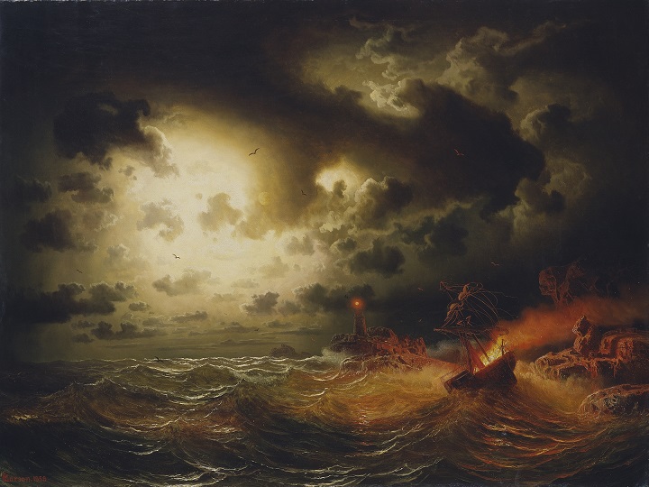 「燃える蒸気船」（1858年）マルクス・ラーション