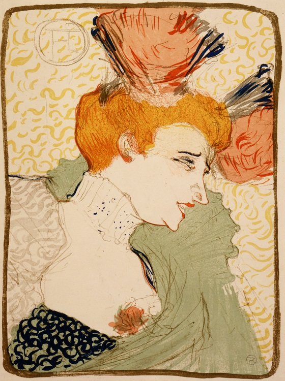 「マルセル・ランデール嬢の胸像」（1895年）トゥールーズ＝ロートレック