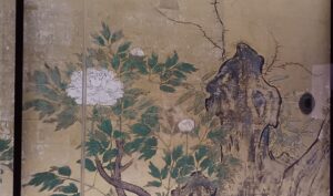 「牡丹図（部分）」（17世紀、江戸時代）狩野山楽