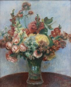 「花瓶の花」（1898年）ピエール＝オーギュスト・ルノワール