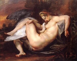 「レダと白鳥」（1601年）ピーテル・パウル・ルーベンス