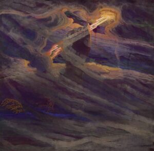 「雷神ペルクナス」（1909年）ミカロユス・コンスタンティナス・チュルリョーニス　