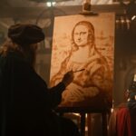 「モナ・リザ」を制作するダ・ヴィンチ(イメージ画像)