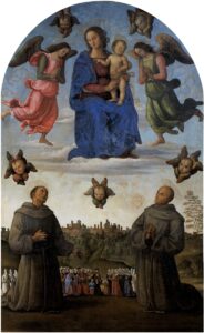 「正義の旗」（1496年）ペルジーノ