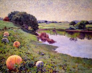 ？？「カーメル渓谷のカボチャ」（1907年頃）メアリー・イブリン・マコーミック