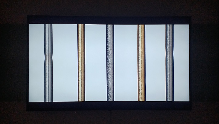 「鋼の屈曲試験、鋼 / 真鍮の引張試験」（2017年）笹本晃