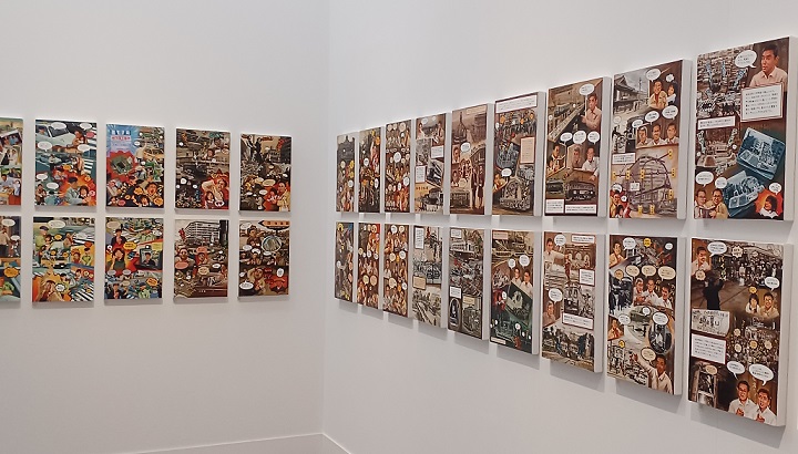 ※ナウィン・ラワンチャイクンの「博多ドライヴ・イン」展示風景