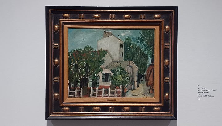 「モンマルトルのラパン・アジル」（1912年頃）モーリス・ユトリロ　※「モーリス・ユトリロ」展より