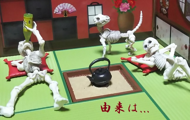 ”由来は！？” ...スケルトン夫婦の会話より