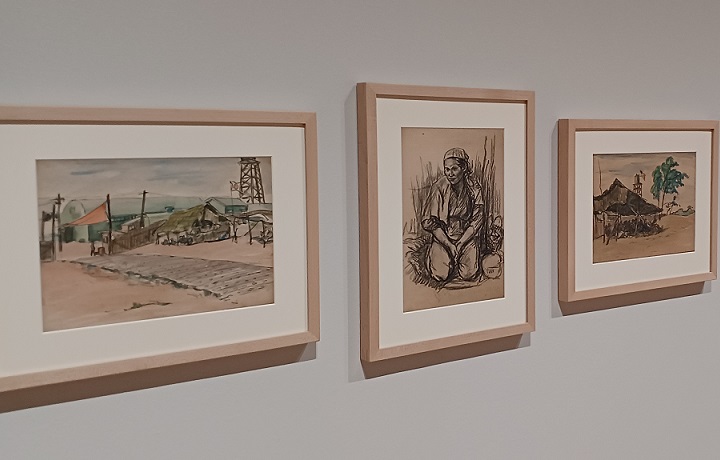 「内灘スケッチ」新海覚雄 ※「日常のコレオ」展より