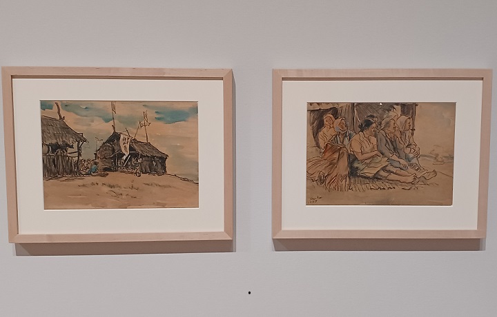 「内灘スケッチ」新海覚雄 ※「日常のコレオ」展より