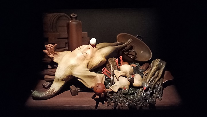 「ボデゴン・鳥」（1992年）森村泰昌