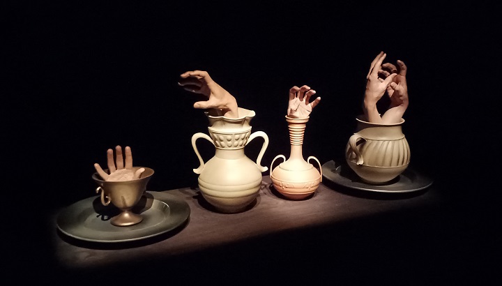 「ボデゴン・壺」（1992年）森村泰昌