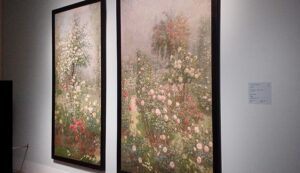 「バラ」（1909-1916年頃）エルネスト・クォスト　※「印象派：室内をめぐる物語」展より