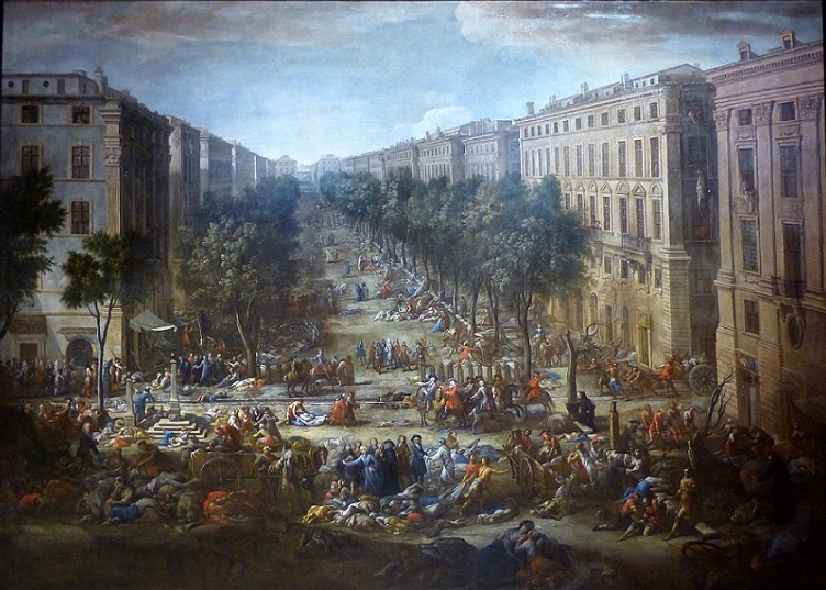 「1720年、ペスト大流行の光景」（1721年）ミシェル・セール