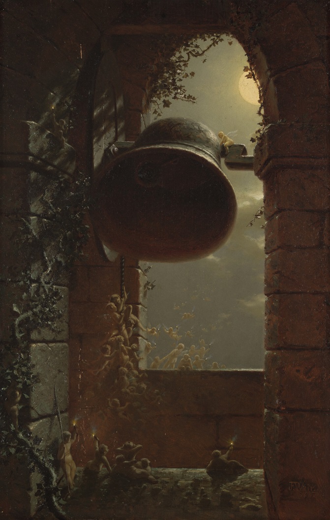 「クリスマス・イヴ」（1865年）ジョン・ファーガソン・ウィア