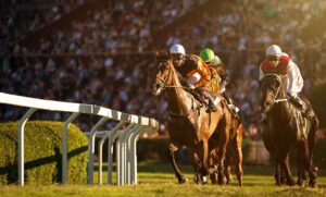 競馬の手に汗握るシーン（イメージ画像）