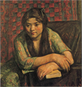 「小女」（1914年）中村彝