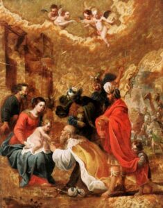「東方三博士の礼拝（Adoration of the Magi）」（1640年頃）ダフィット・テニールス（子）