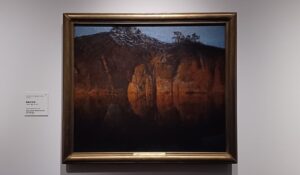 「群島の日没」（1907年）ゴットフリード・カルステーニウス　※「スウェーデン絵画 北欧の光、日常のかがやき」展より