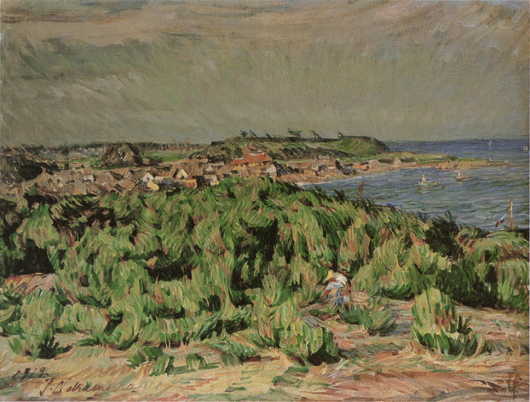 「平磯の風景」（1919年）中村彝