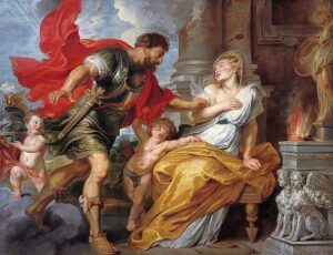 「マルスとレア・シルヴィア」（1617-1620年頃）ピーテル・パウル・ルーベンス