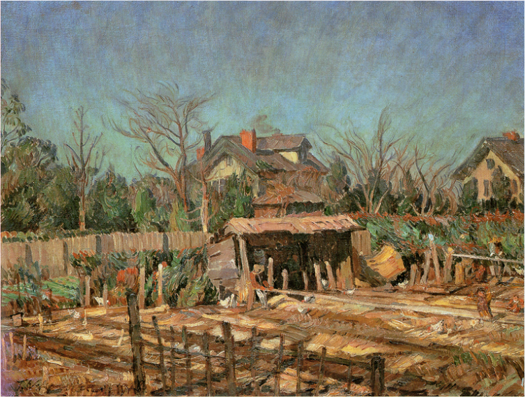 「目白の冬」（1920年）中村彝