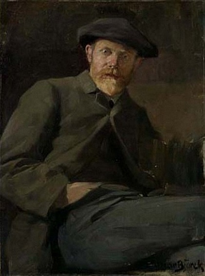 「カール・ノードシュトルムの肖像」(1884年)オスカル・ビョルク