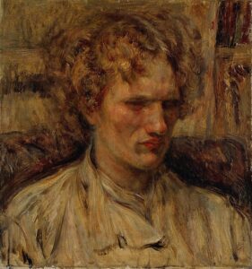 「エロシェンコ氏の像」（1920年）中村彝