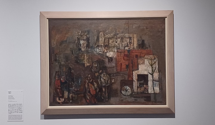 「N駅近く」（1940年）松本竣介