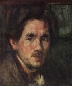 「自画像」（1916年頃）中村彝