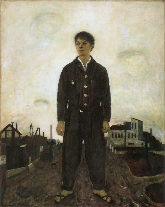 「立てる像」（1942年）松本竣介