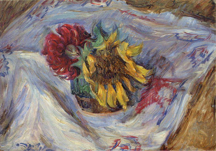 「花の静物」（1920年）中村彝