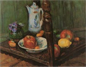 「果物のある静物」（1919年）中村彝