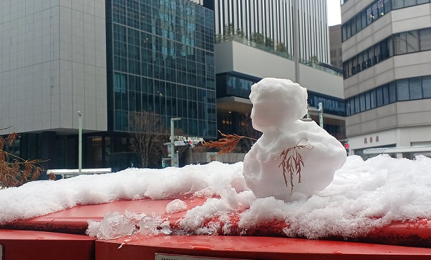 雪の日とアーティゾン美術館