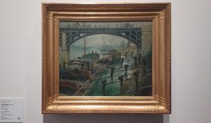 「石炭の積み下ろし」（1875年頃）クロード・モネ　※「クロード・モネ ー 風景への問いかけ」展より