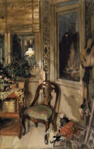 「おもちゃのある部屋の隅」（1887年）カール・ラーション